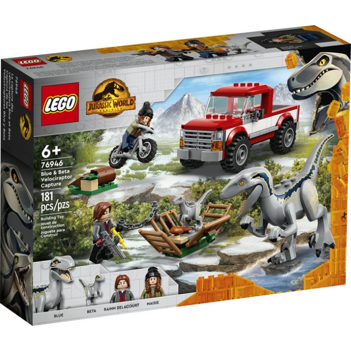 LEGO Jurassic World: La capture des Vélociraptors Blue et Beta - 181 pcs