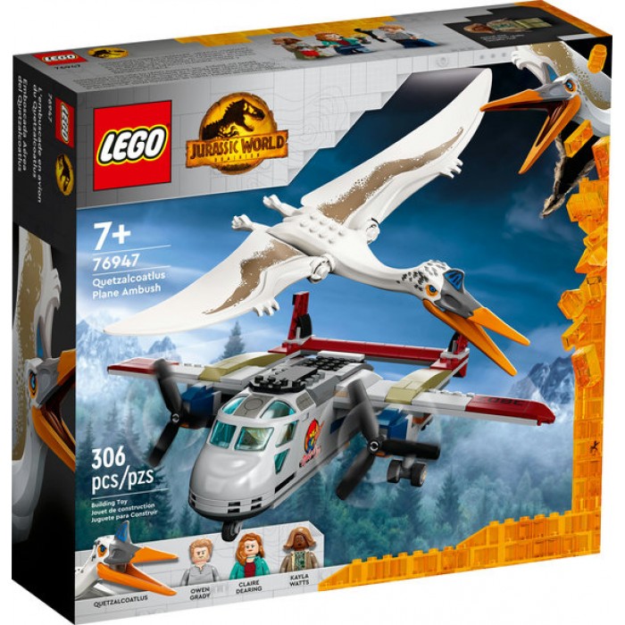 LEGO Jurassic World: L’embuscade en avion du Quetzalcoatlus - 306 pcs