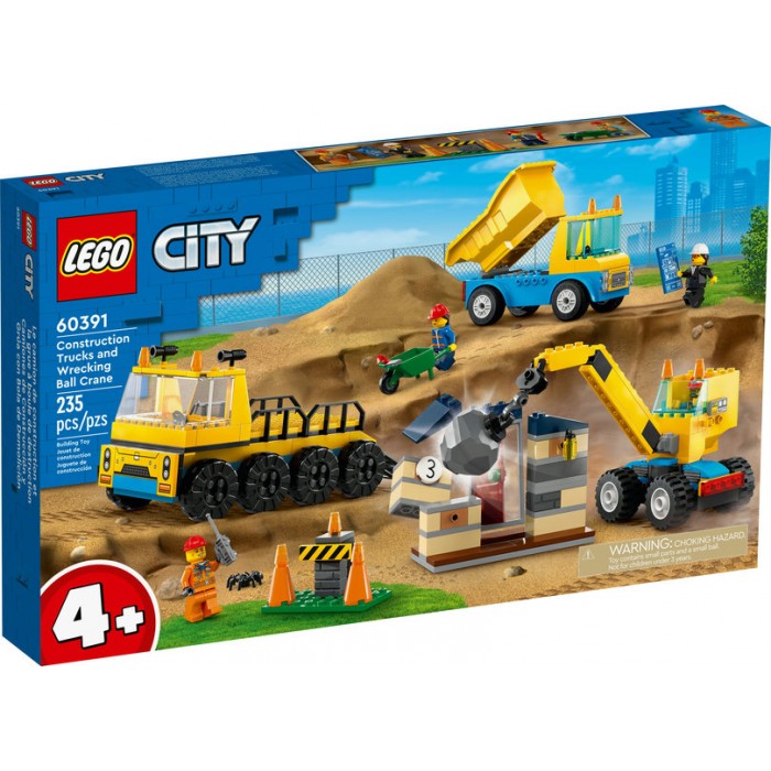 LEGO City: Le camion de construction et la grue à boule de destruction - 235 pcs