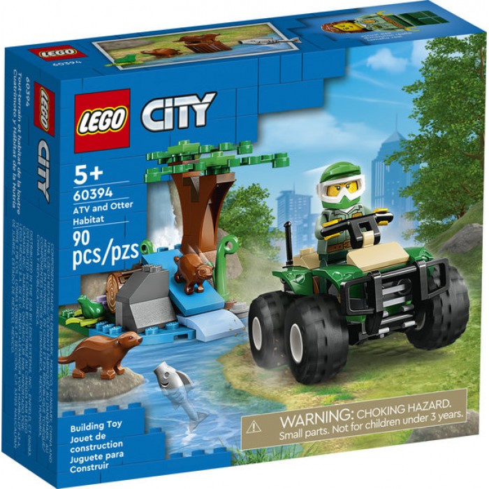 LEGO City: Tout-terrain et habitat de la loutre - 90 pcs