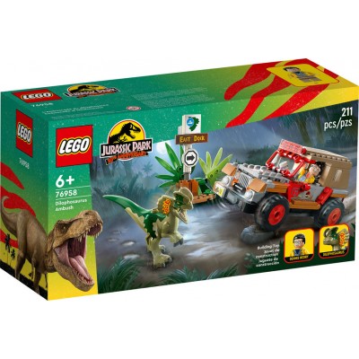 LEGO Jurassic World: L'embuscade du dilophosaure (Collection Jurassic Park 30e anniversaire) - 211 pcs