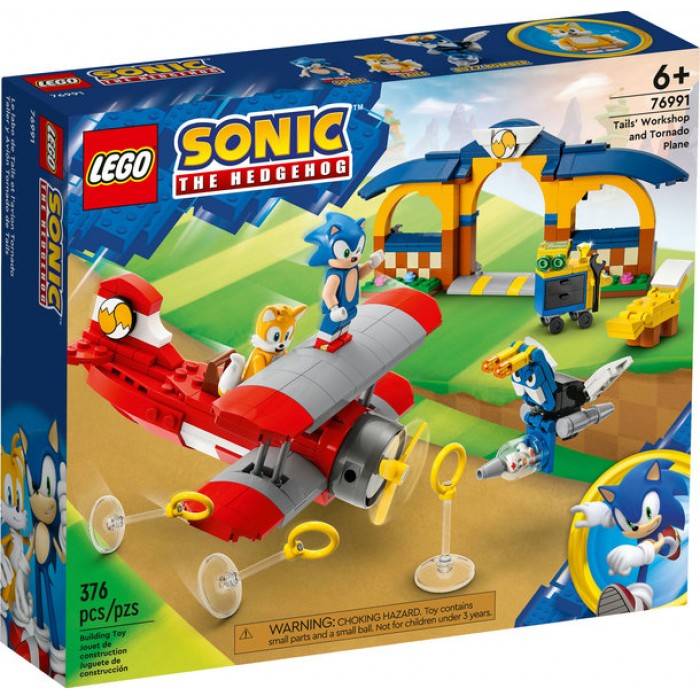 LEGO Sonic The Hedgehog : Le labo de Tails et l’avion Tornado - 376 pcs