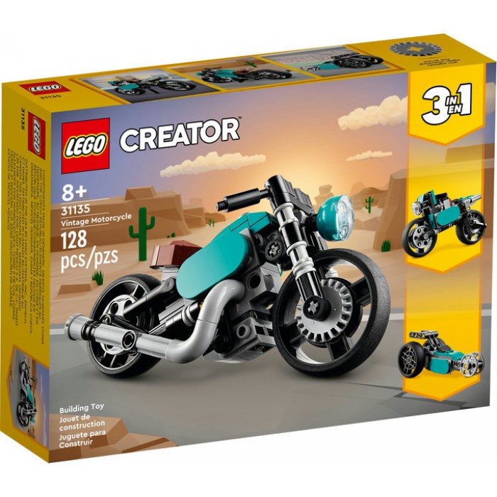 LEGO Creator : La moto rétro 3-en-1 - 128 pcs 