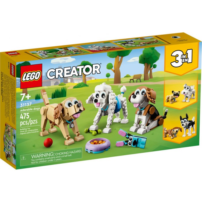 LEGO Creator : Les chiens adorables 3-en-1 - 475 pcs 