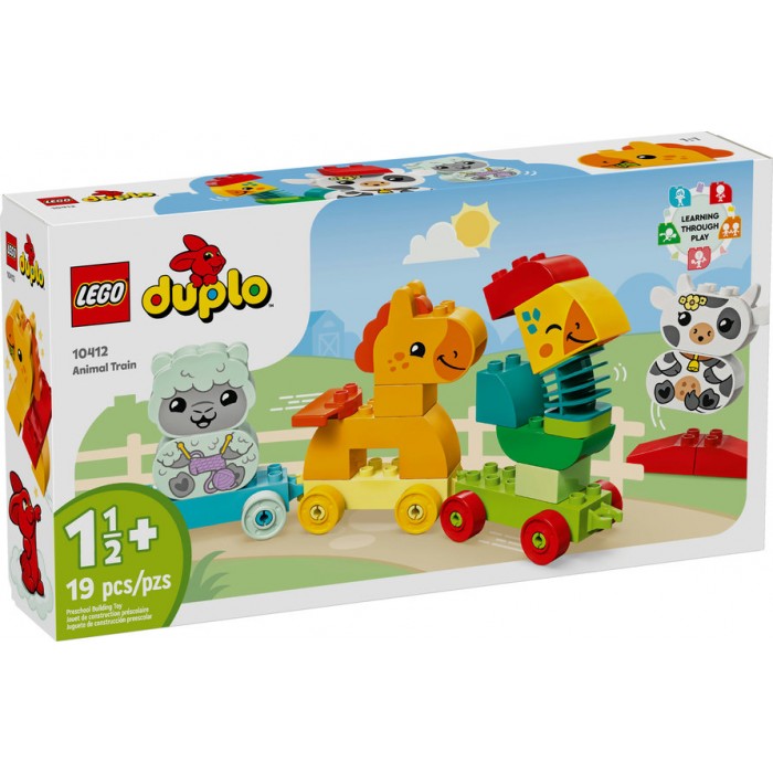 LEGO Duplo : Le train d’animaux - 19 pcs
