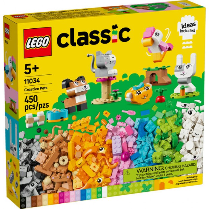 LEGO Classic : Les animaux de compagnie créatifs - 450 pcs
