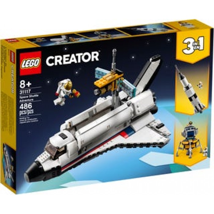 LEGO Creator : L'aventure en navette spatiale 3-en-1 - 486 pcs 