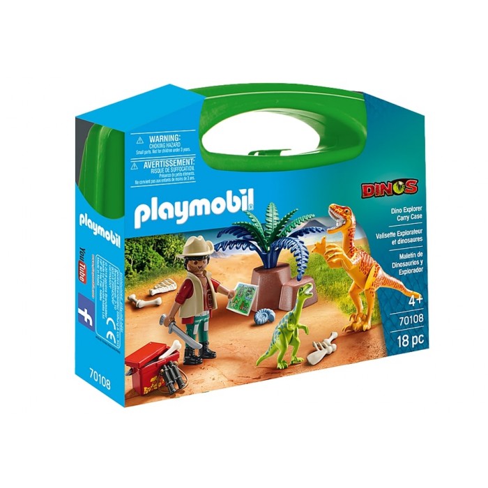 Playmobil : Valisette - Explorateur et dinosaures