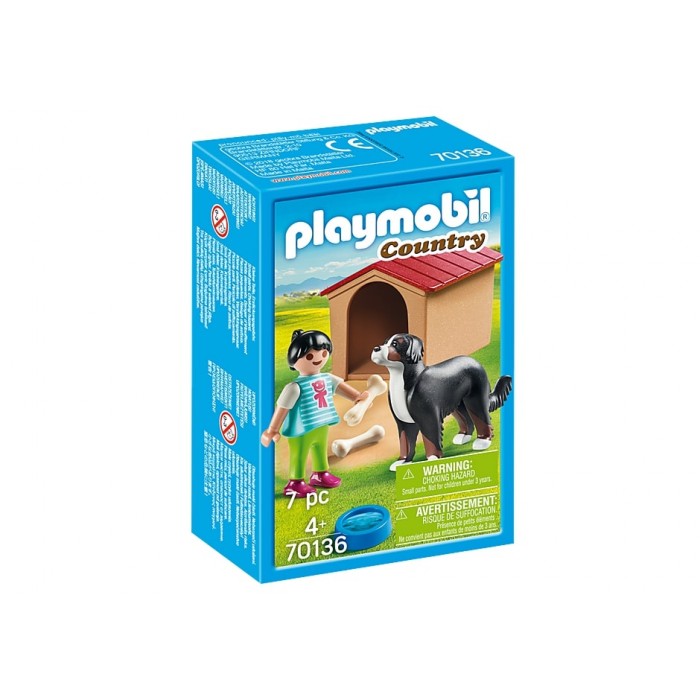 Enfant avec chien de la collection Country de Playmobil est un ensemble de jouets sous le thème des animaux pour les enfants à partir de 4 ans - Franc Jeu Repentigny