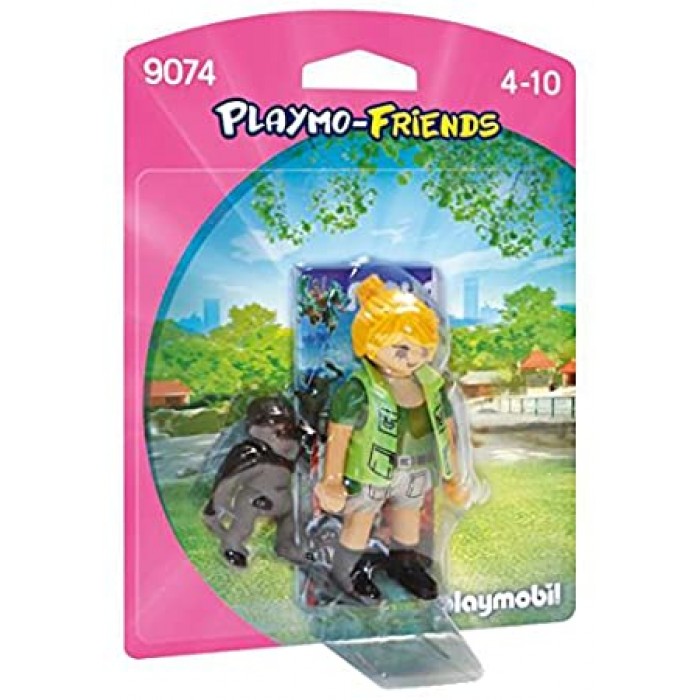 Soigneuse avec bébé gorille est un personnage de Playmobil dans la collection Playmo-Friends pour les enfants de 4 ans et plus - Franc Jeu Repentigny