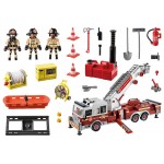 Playmobil City Action : Camion de pompiers avec échelle