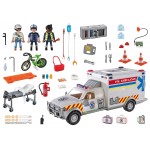 Playmobil City Action : Ambulance avec secouristes et blessé
