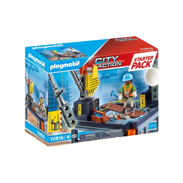 Playmobil : Starter Pack - Plateforme de construction 