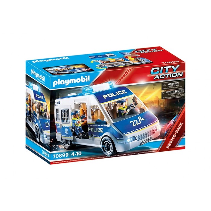 Playmobil : City Action - Fourgon de police avec effets lumineux et sonores