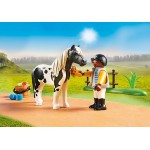 Playmobil : Country - Cavalier et poney Lewitzer *