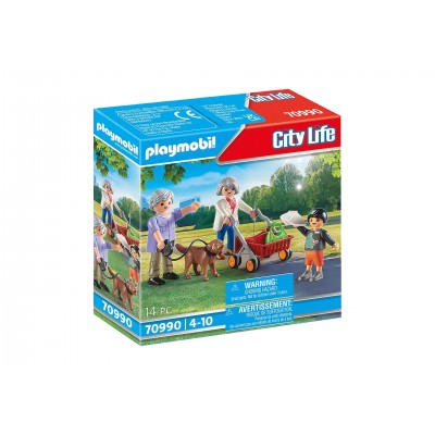 Playmobil : City Life - Grands-parents avec petit-fils *
