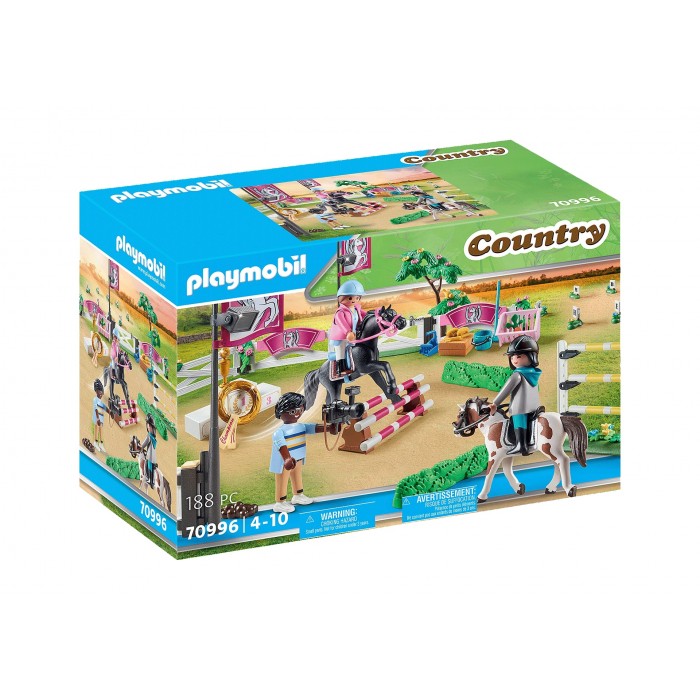 Playmobil : Country - Parcours d'obstacles avec chevaux