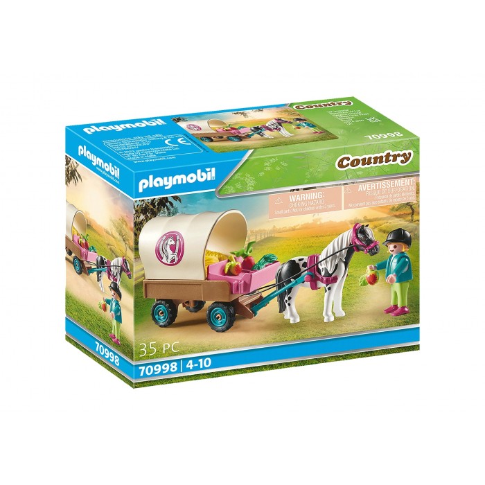 Playmobil : Country - Carriole avec enfant et poney