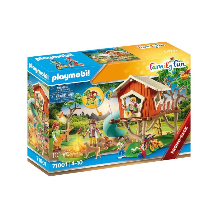 Playmobil : Family Fun - Cabane dans les arbres et toboggan