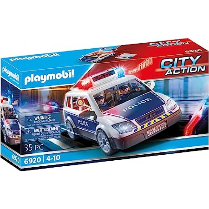 Playmobil : City Action - Voiture de policiers avec gyrophare et sirène