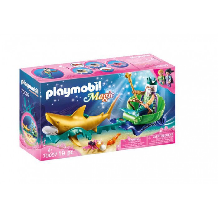 Playmobil : Magic - Roi des mers avec calèche royale