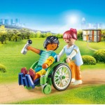 Playmobil : City Life - Patient en fauteuil roulant *