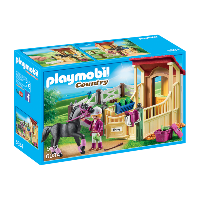 Playmobil : Box avec cavalière et pur-sang Arabe 