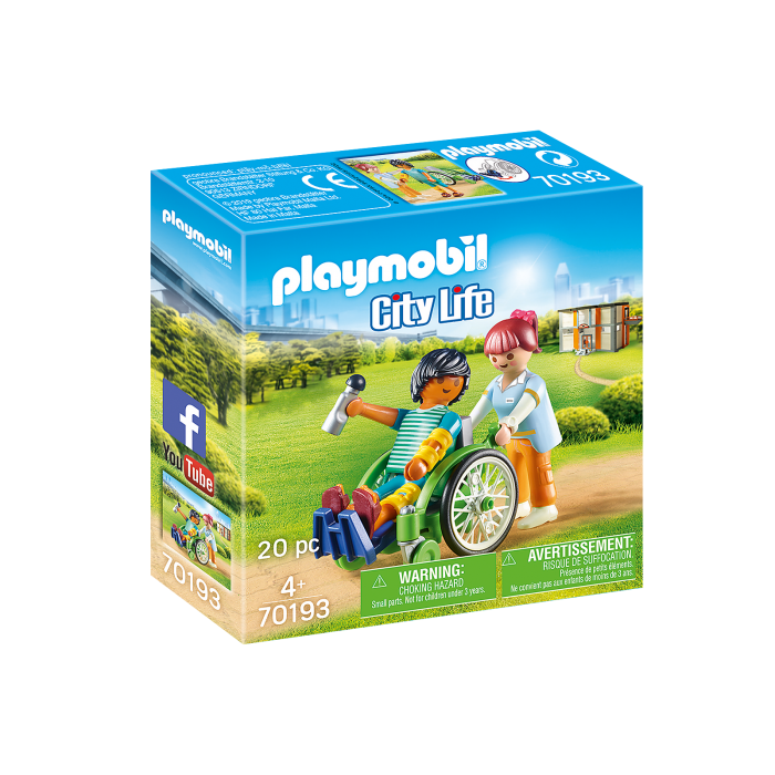 Playmobil : Patient en fauteuil roulant