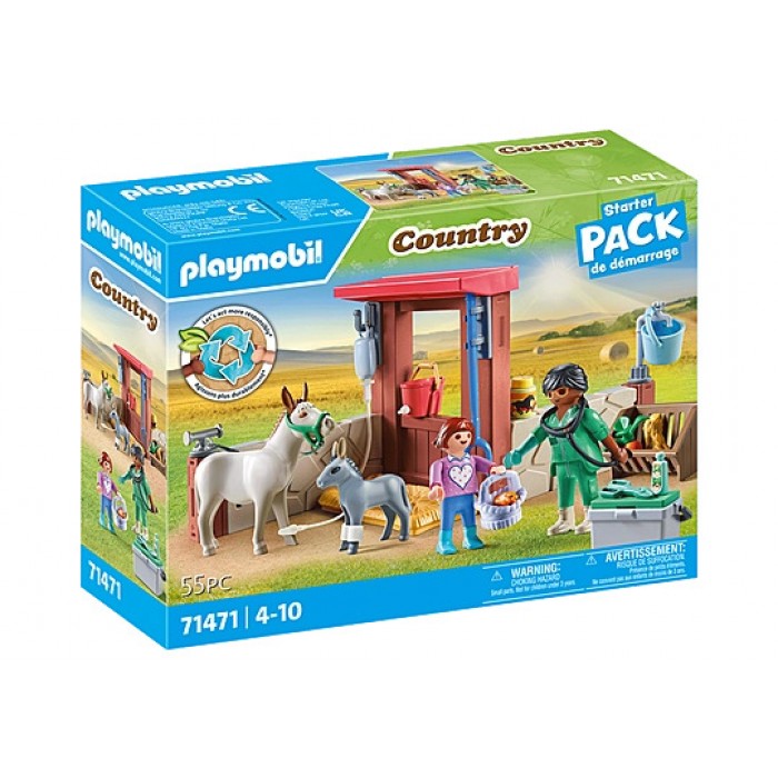 Playmobil Country : Vétérinaire avec animaux de la ferme