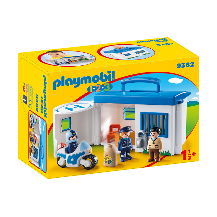 Playmobil : Commissariat de police transportable 1.2.3.