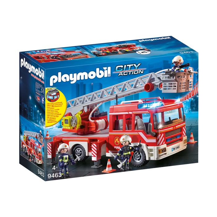 Playmobil : Camion de pompiers avec échelle pivotante