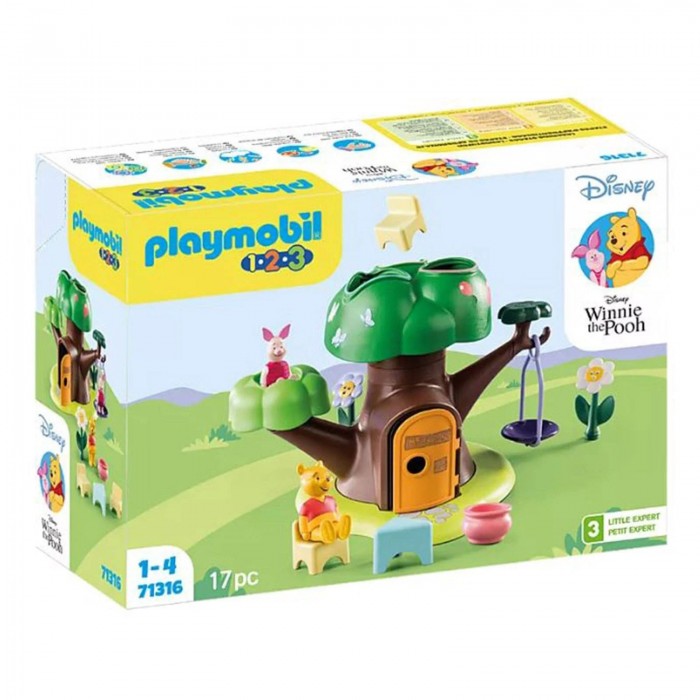 Playmobil 1.2.3. : Winnie the Pooh - Winnie l'ourson et Porcinet avec cabane