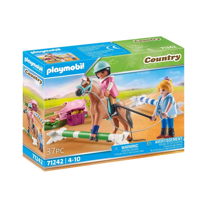 Playmobil Country : Cavalière et cheval avec monitrice *