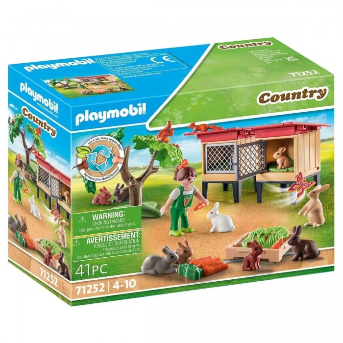 Playmobil Country : Enfant avec enclos et lapins