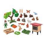 Playmobil Country : Enfant avec enclos et lapins