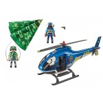 Playmobil City Action : Hélicoptère de police et parachutiste