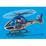 Playmobil City Action : Hélicoptère de police et parachutiste