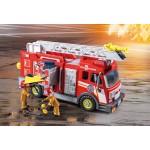 Playmobil City Action : Camion de pompiers avec grande échelle