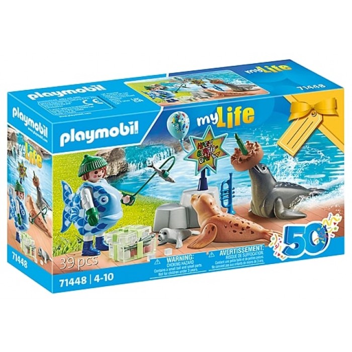 Playmobil City Life : 50 ans - Animatrice avec otarie et phoques