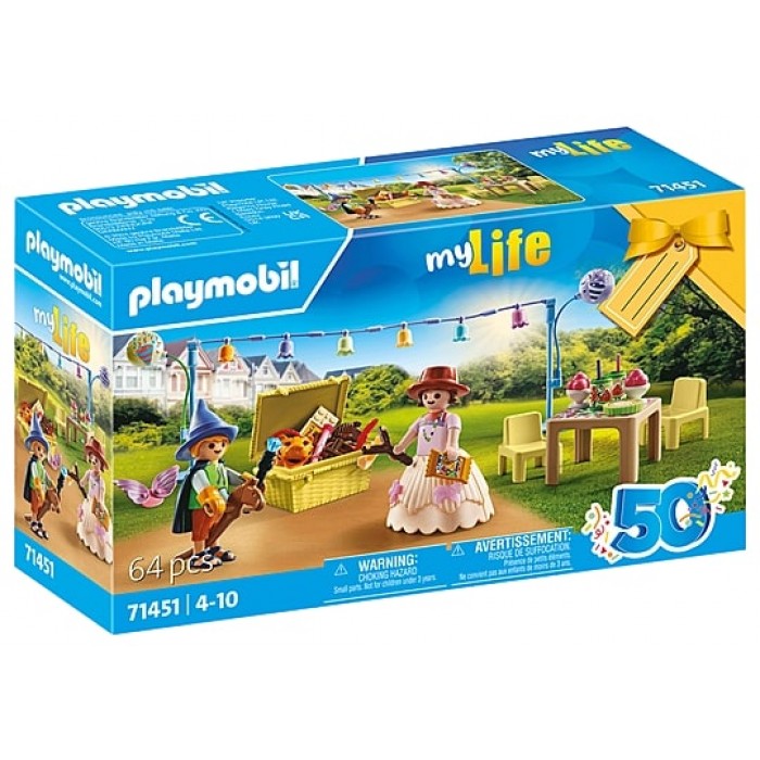Playmobil City Life : 50 ans - Enfants avec décorations de fête