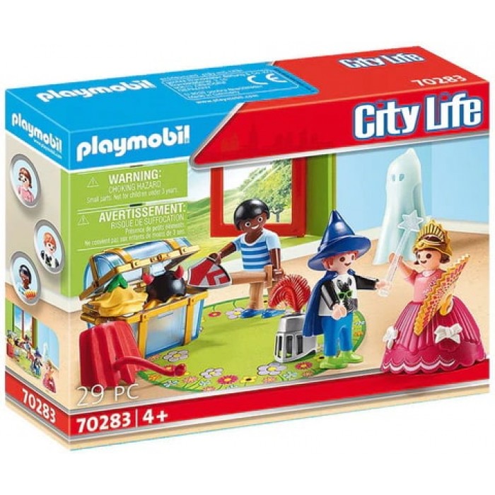 Playmobil City Life : Enfants et malle de déguisement 