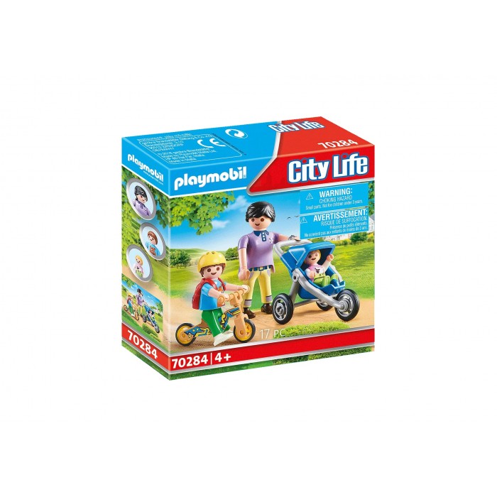 Playmobil City Life : Maman avec enfants