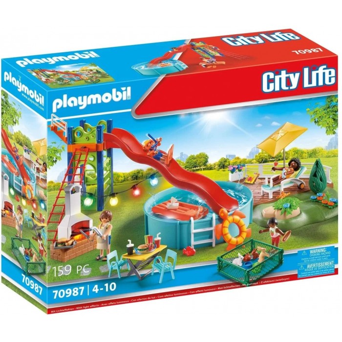 Playmobil City Life : Espace détente avec piscine