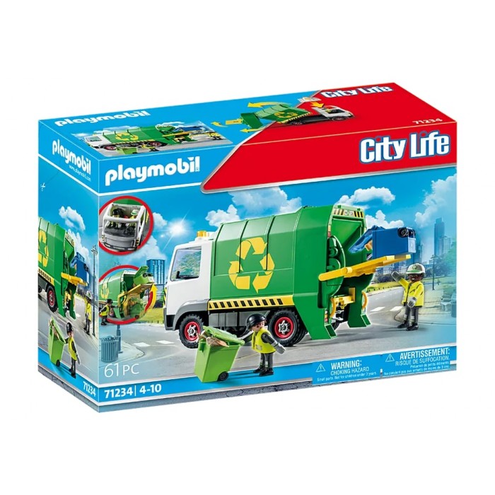 Playmobil City Life : Camion benne à ordures ménagère