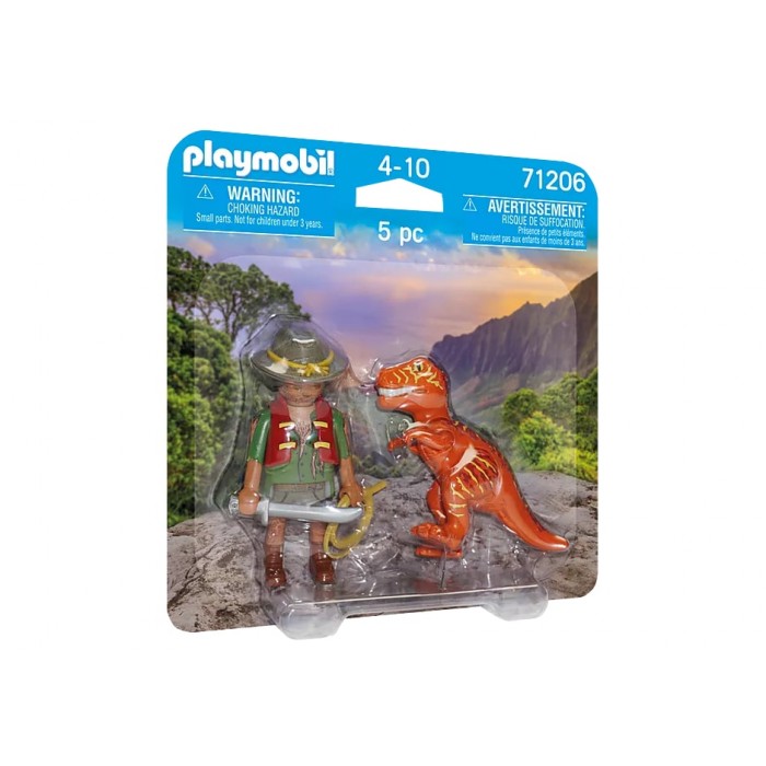Playmobil DUO : Aventurier et tyrannosaure