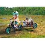 Playmobil Dinos : Explorateur avec moto et tyrannosaure