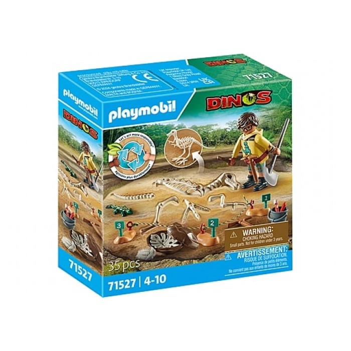 Playmobil Dinos : Site archéologique avec squelette de dinosaure