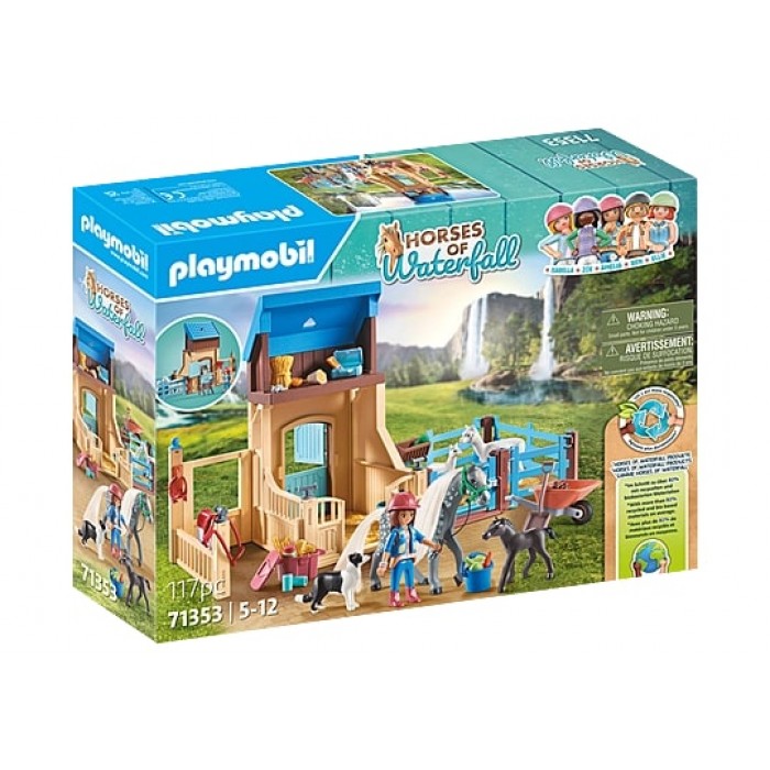 Playmobil Horses of Waterfall : Amelia & Whisper avec box pour chevaux
