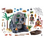 Playmobil Pirates : Ile au trésor avec pirate et monstre marin