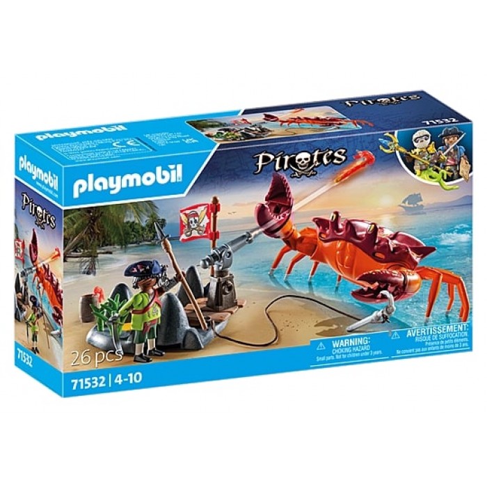 Playmobil Pirates : Pirate et crabe géant
